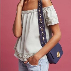*NWT* Anthropologie Cloth & Stone / Caprera Soft Green Off the Shoulder Top / L